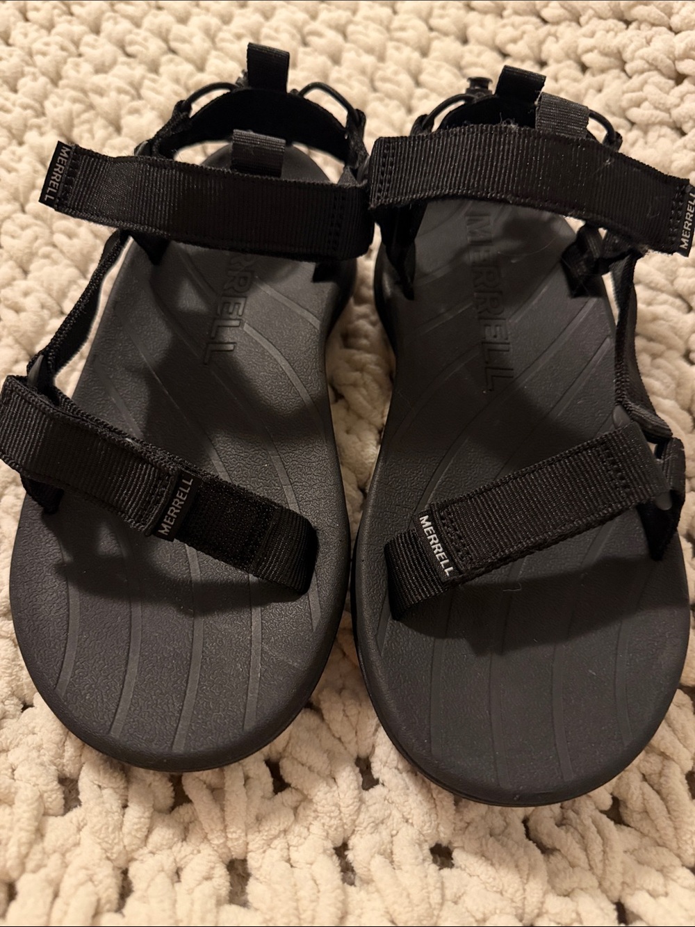 Merrell Black Adjustable Outdoor Sandals